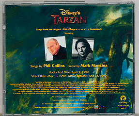 Tarzan CD Back