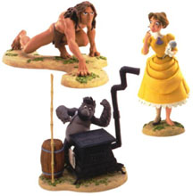 Tarzan, Jane and Terk Sculptures